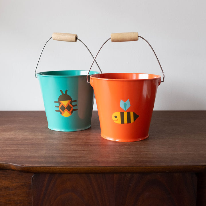 Kid's Garden Bucket- Two styles and Colors Available!