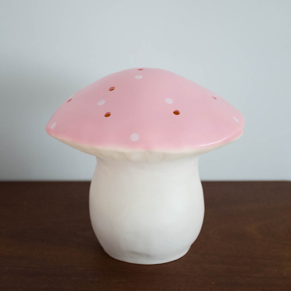 Mini Mushroom Woodland Lamp- Pink