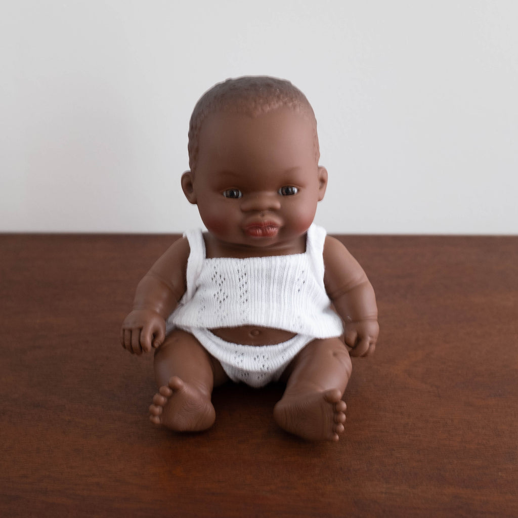 Mini Newborn Baby Doll- African Girl