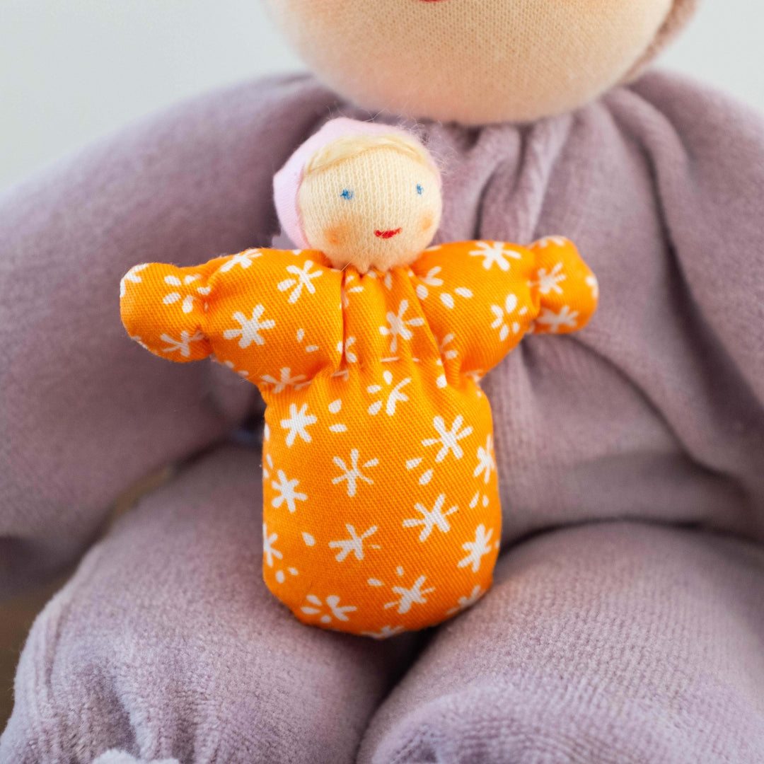 Grimm's Baby Tiny Doll- Orange