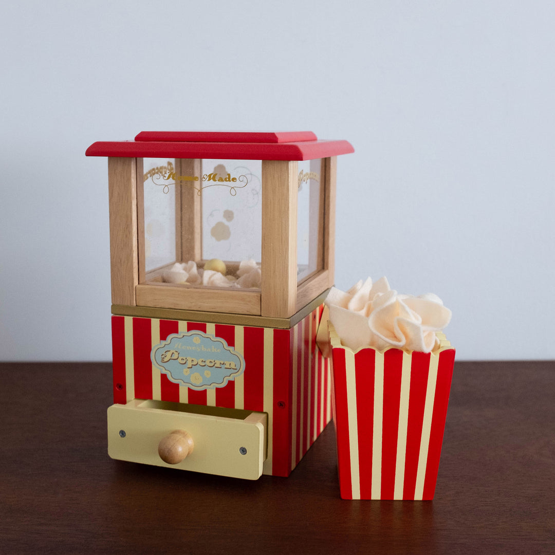 Wooden Popcorn Machine Toy