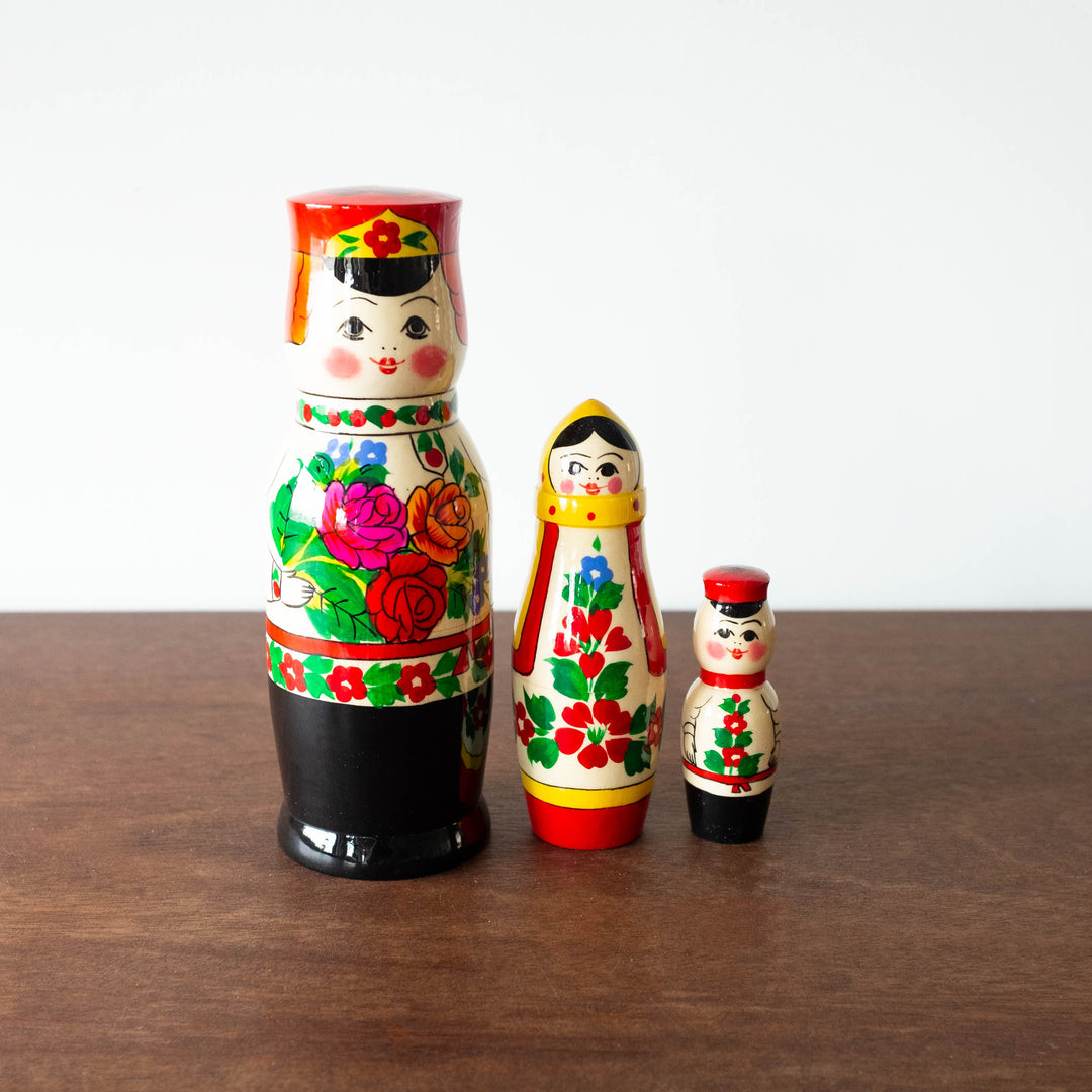 NEW Classic Wooden Russian Nesting Dolls- Semenov Tall Boy