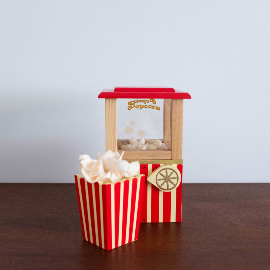 Wooden Popcorn Machine Toy