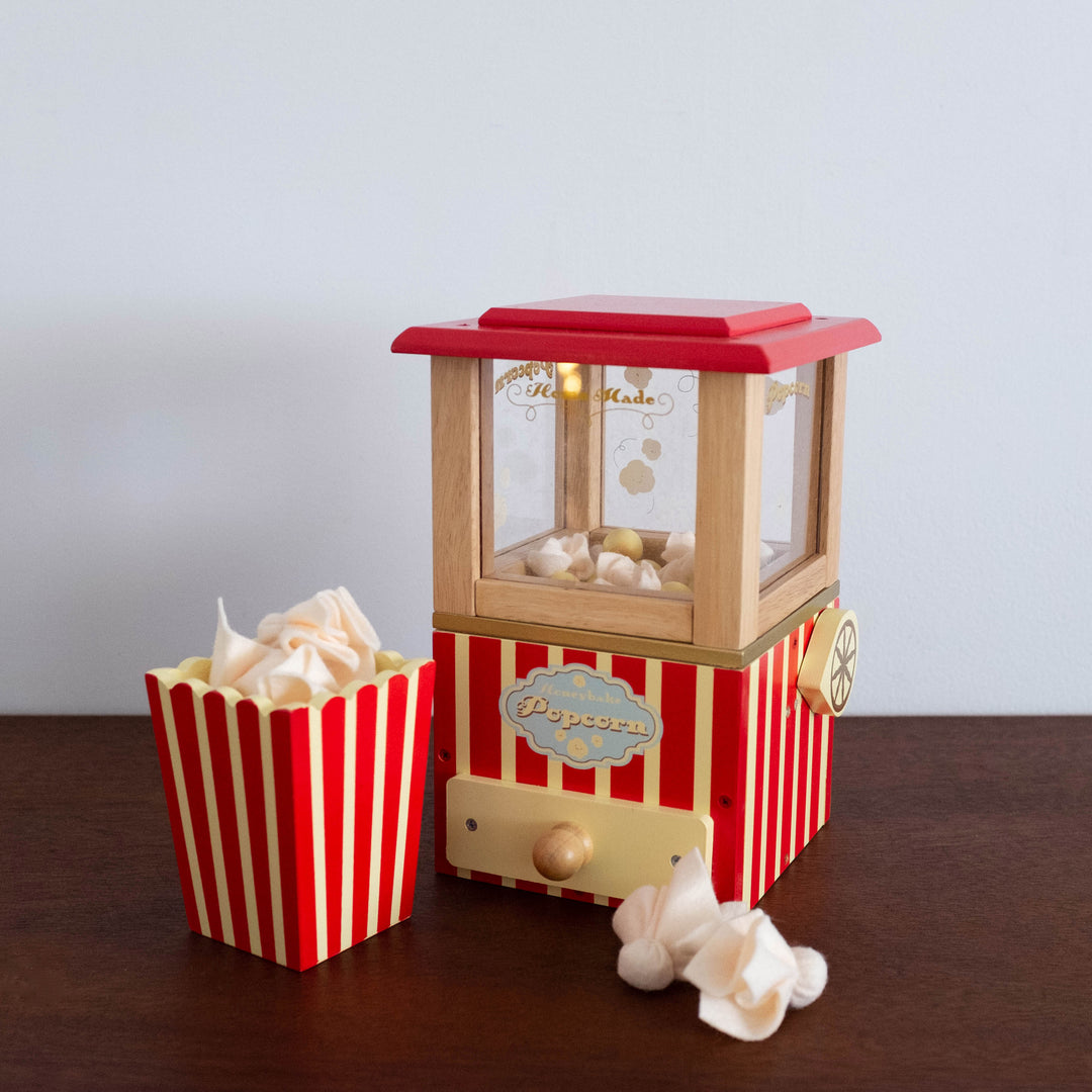 Wooden Popcorn Machine Toy