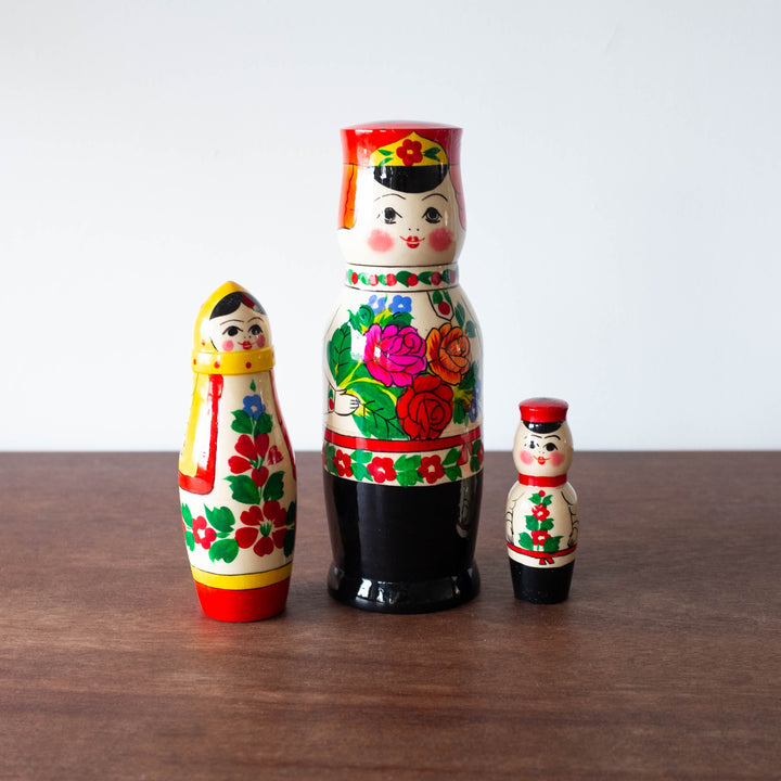 NEW Classic Wooden Russian Nesting Dolls- Semenov Tall Boy