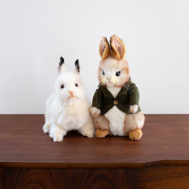 Sitting White Rabbit Stuffed Animal