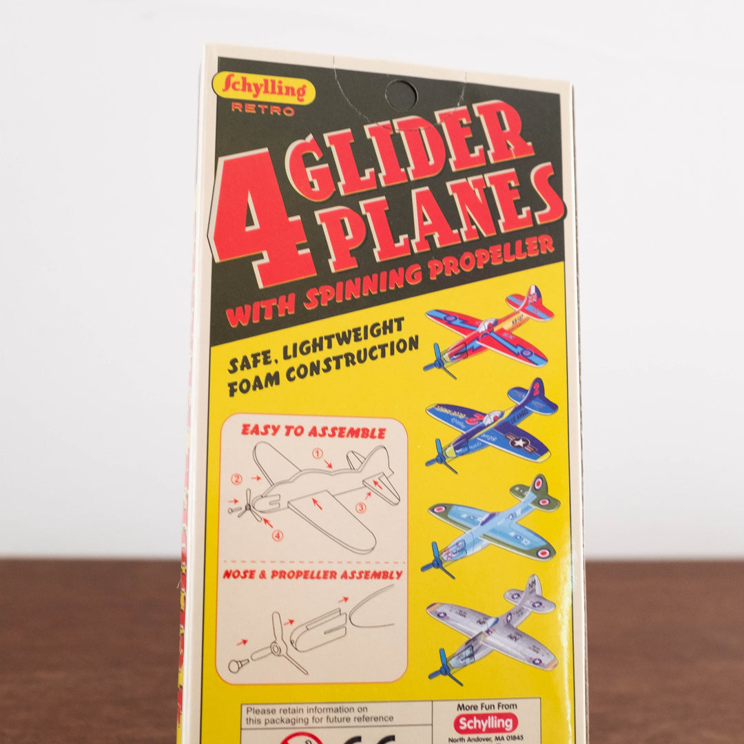 NEW Retro Glider Planes- Set of 4 Kit