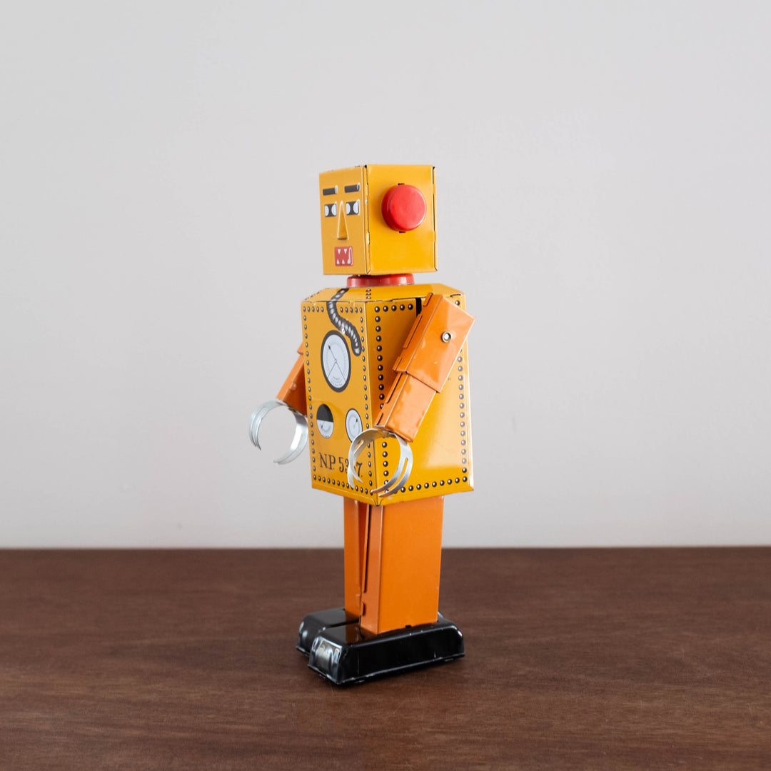 Tin Robot Collectible- Lilliput Orange Large