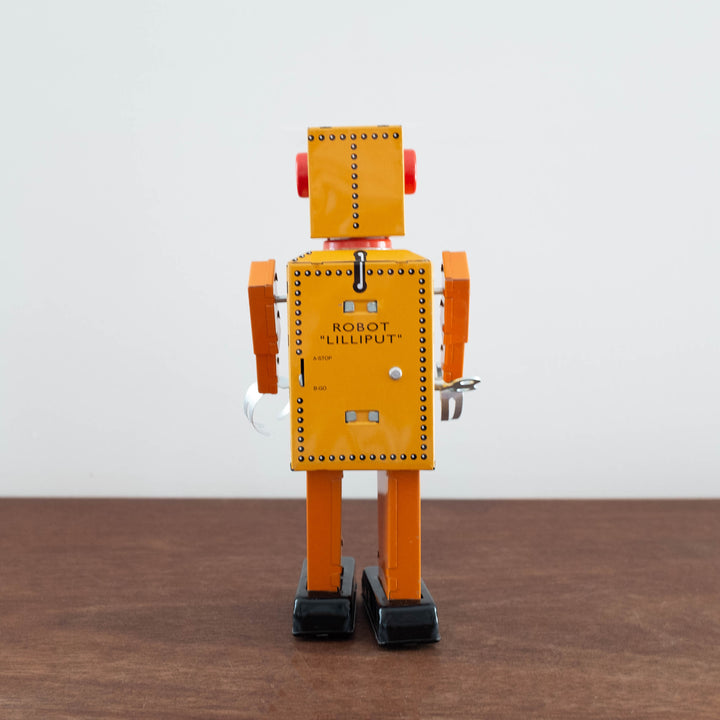 Tin Robot Collectible- Lilliput Orange Large