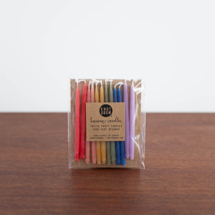 Assorted Rainbow Beeswax Candles