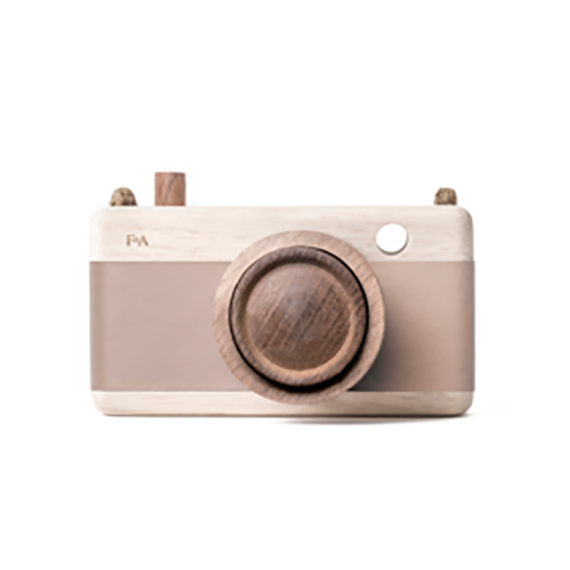 Wooden Camera Toy- Cat's Paw Pink