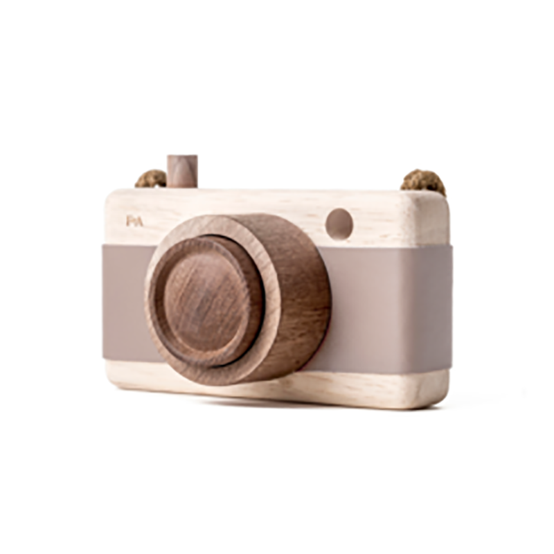 Wooden Camera Toy- Cat's Paw Pink