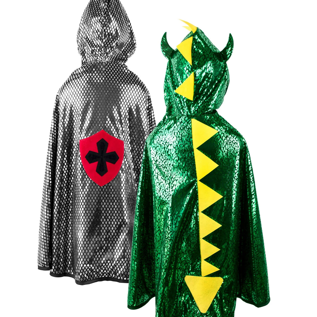 NEW Dragon and Knight Reversible Cape Set