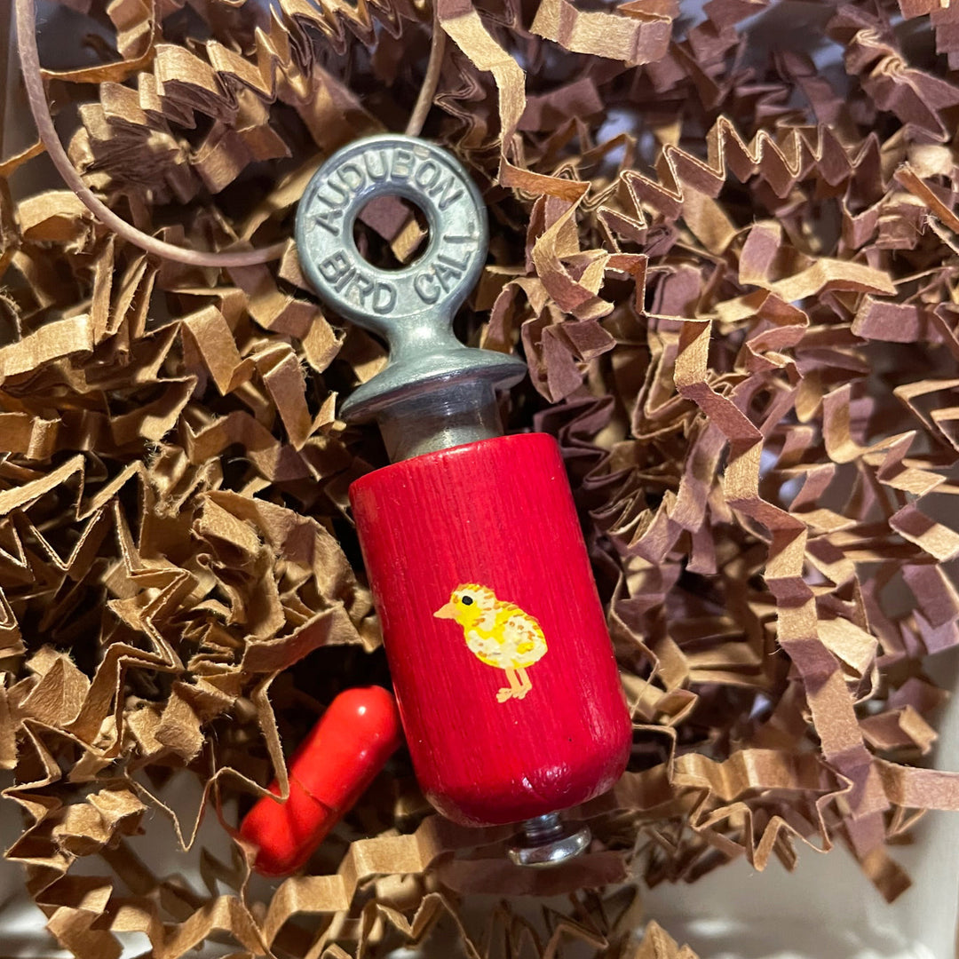 NEW Exclusive Wooden Bird Call Necklace - Yellow Chick