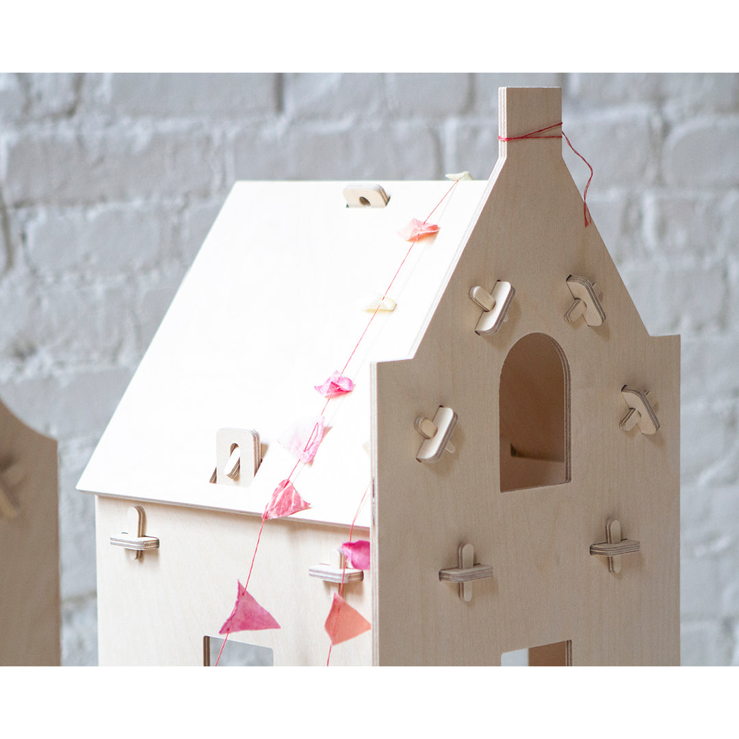 Stepped Gable Facade Doll House