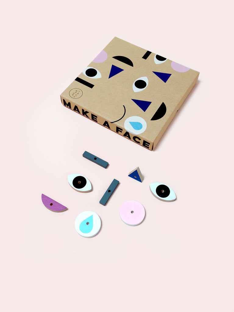 Make A Face Wooden Puzzle Set