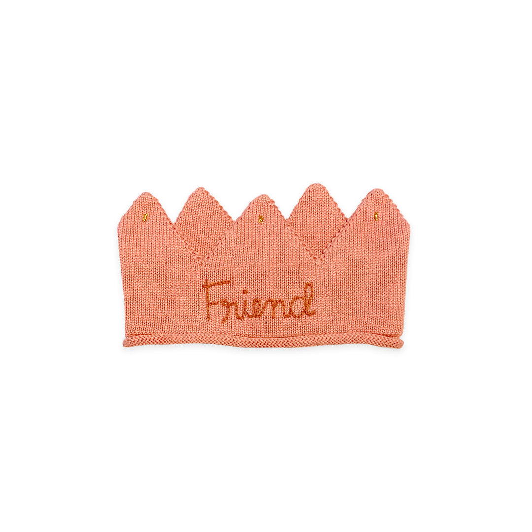 Celebrate Knit Crown- Friend Pink