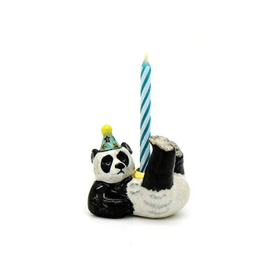 NEW Limited Ceramic Party Animals Candle Holder- Panda
