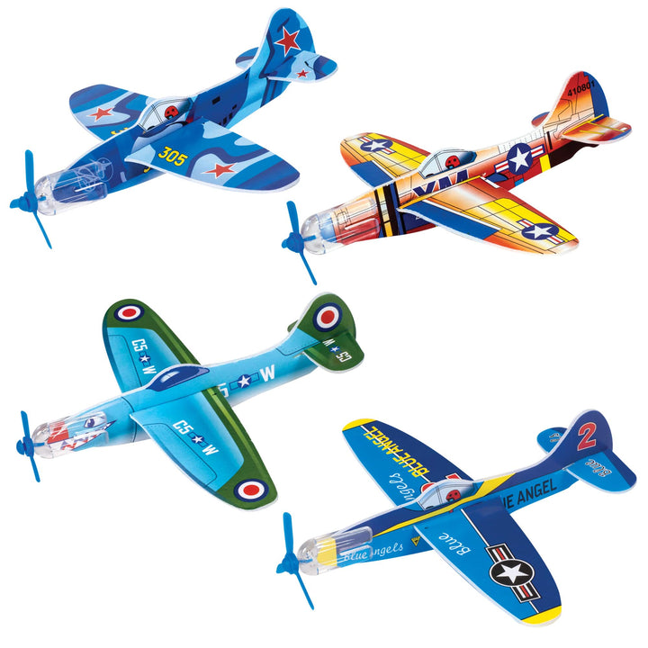 NEW Retro Glider Planes- Set of 4 Kit