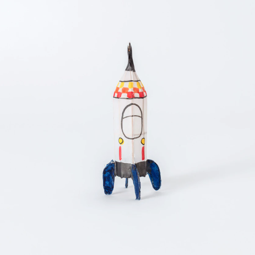 NEW Bamboo Silk Ornament: Rocket