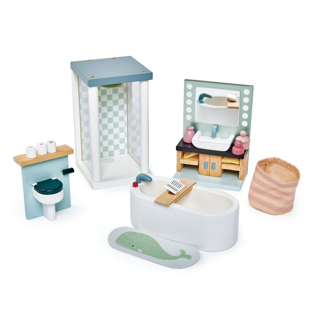 Dovetail Bathroom Furniture Dollhouse Set