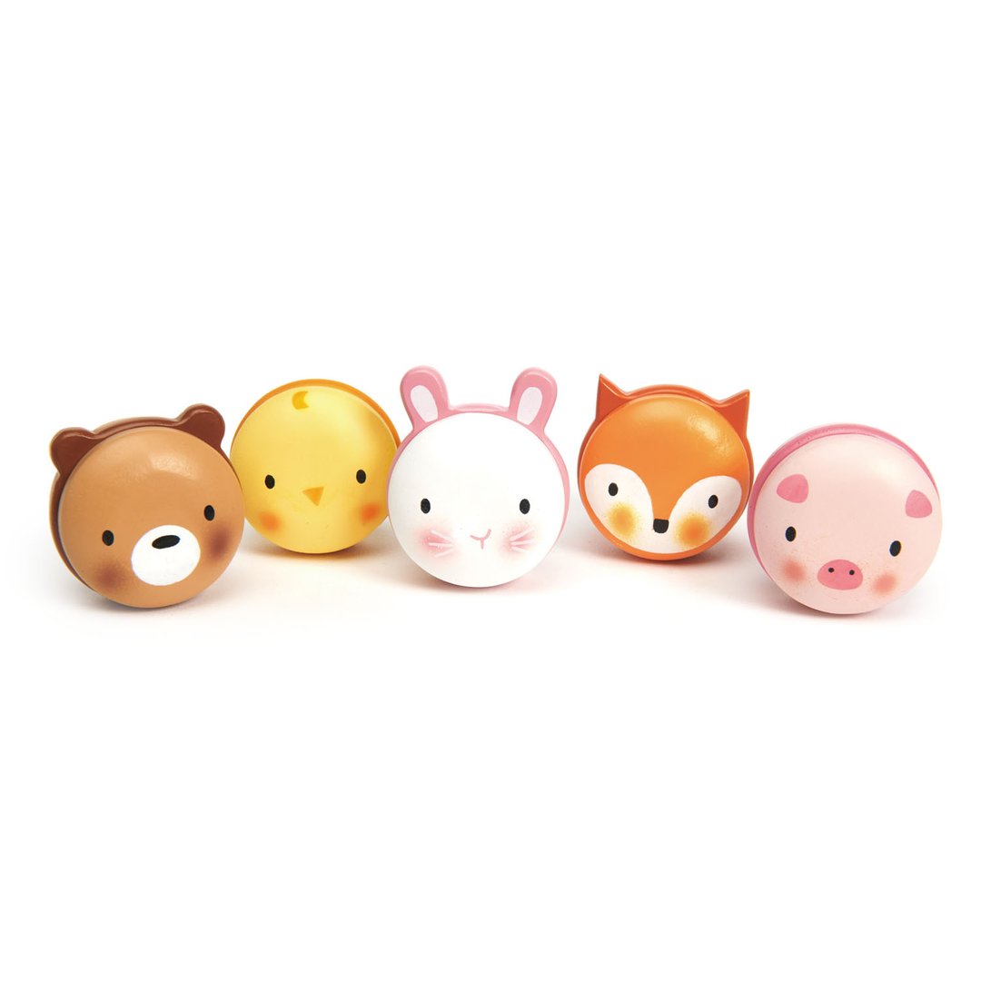 Wooden Animal Macarons