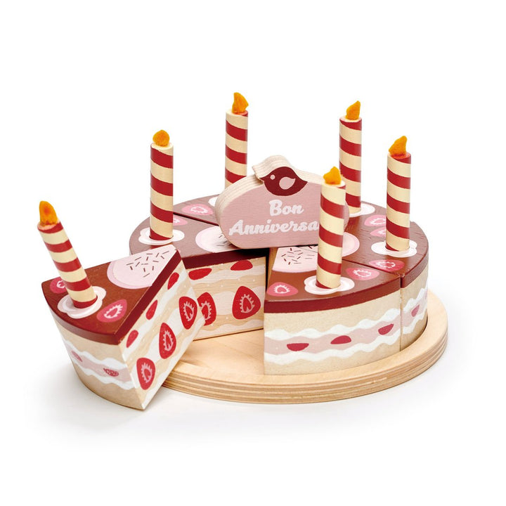 Chocolate Wooden Birthday Cake