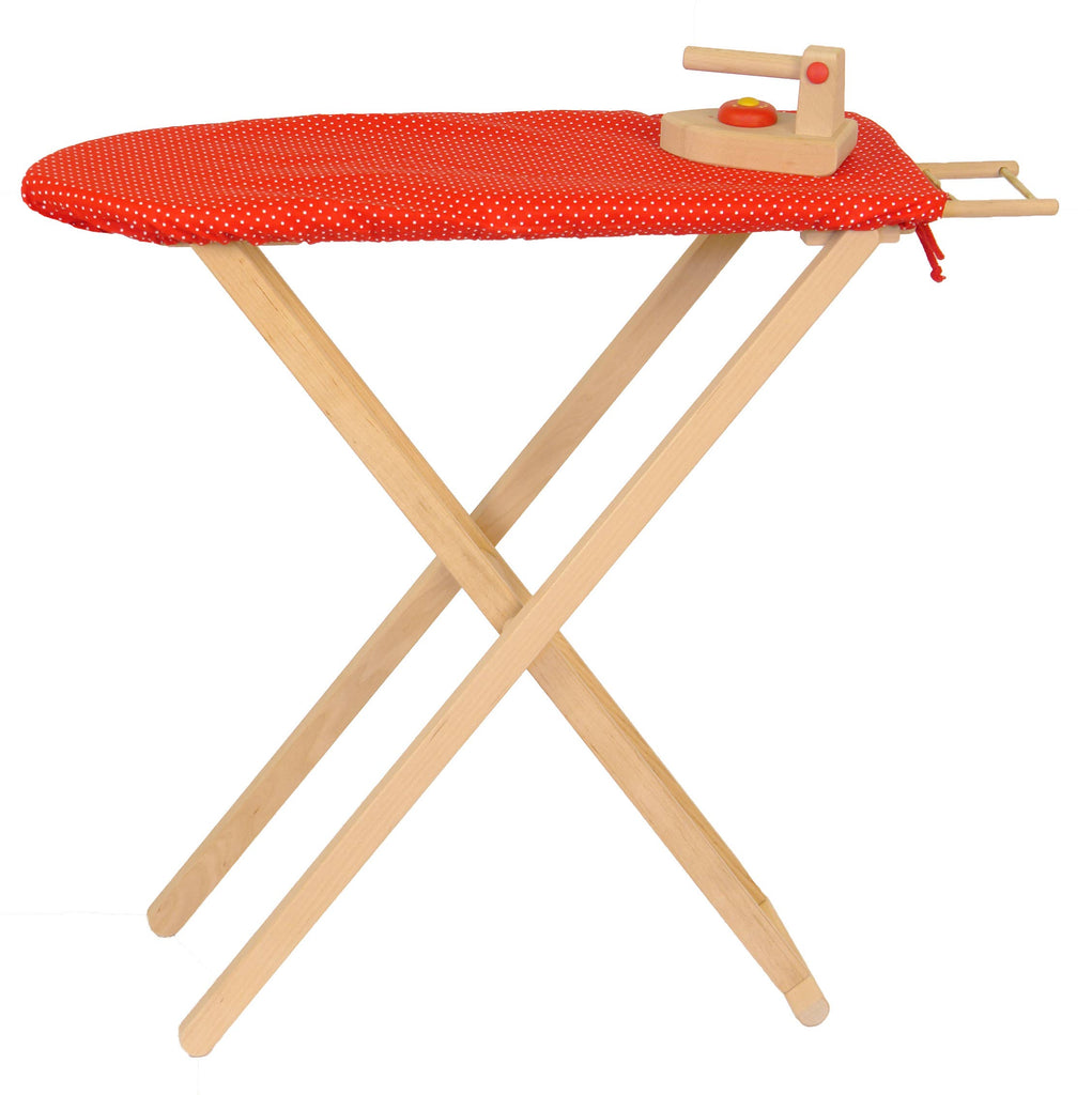 Wooden Ironing Board Set with Iron