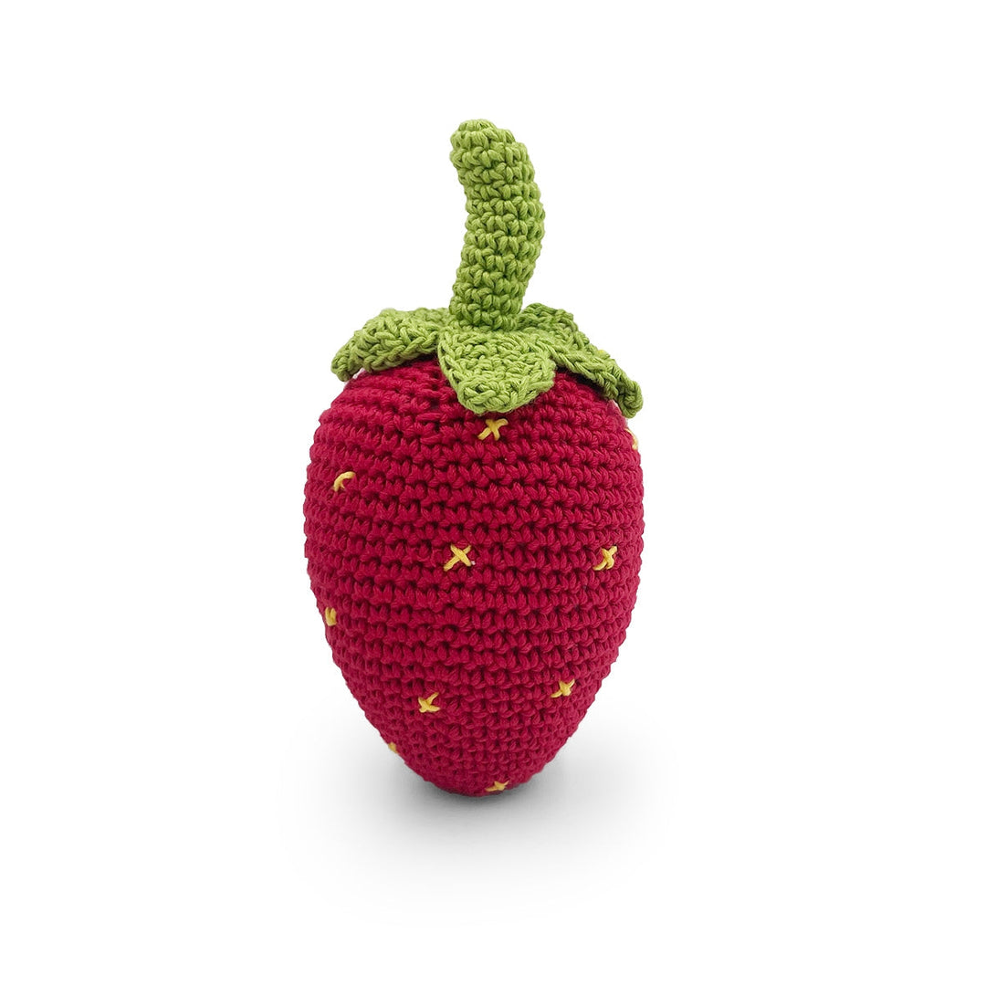 NEW Large Strawberry Teether and Rattle