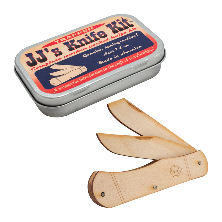 NEW J.J.'s Wooden Pocket Knife Kit