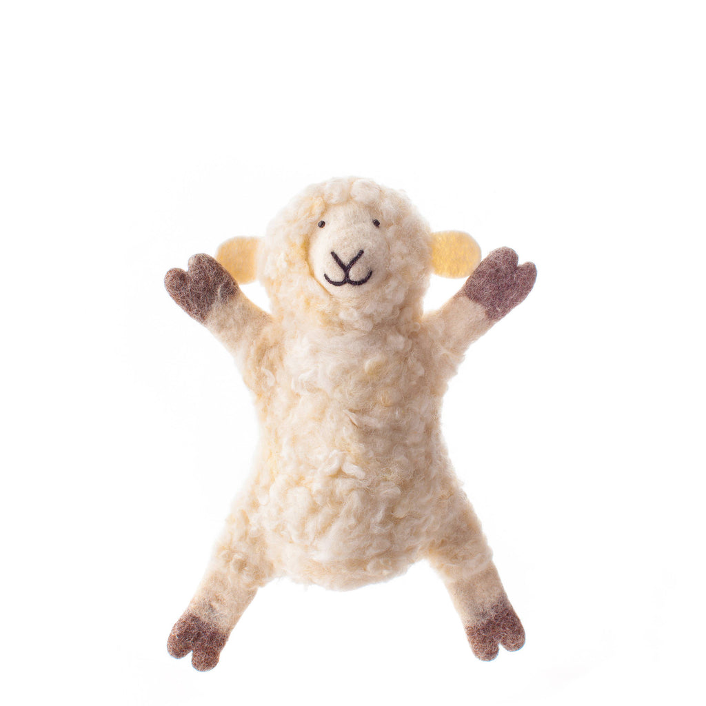NEW Wool Felt Puppet- Sheep