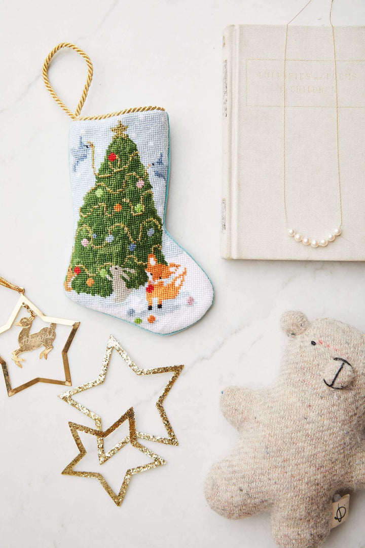 Bauble Holiday Stocking- Woodland Creatures