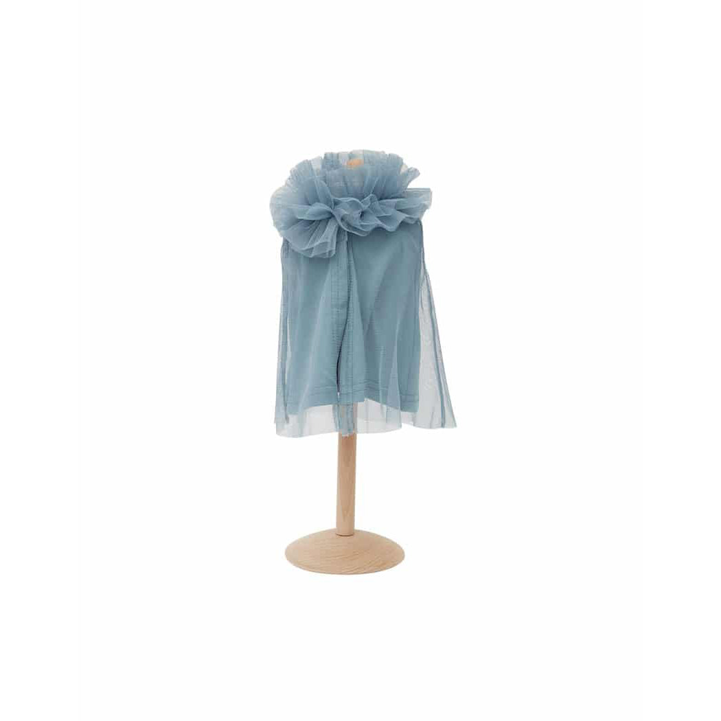 Ruffled Doll Cape-Blue