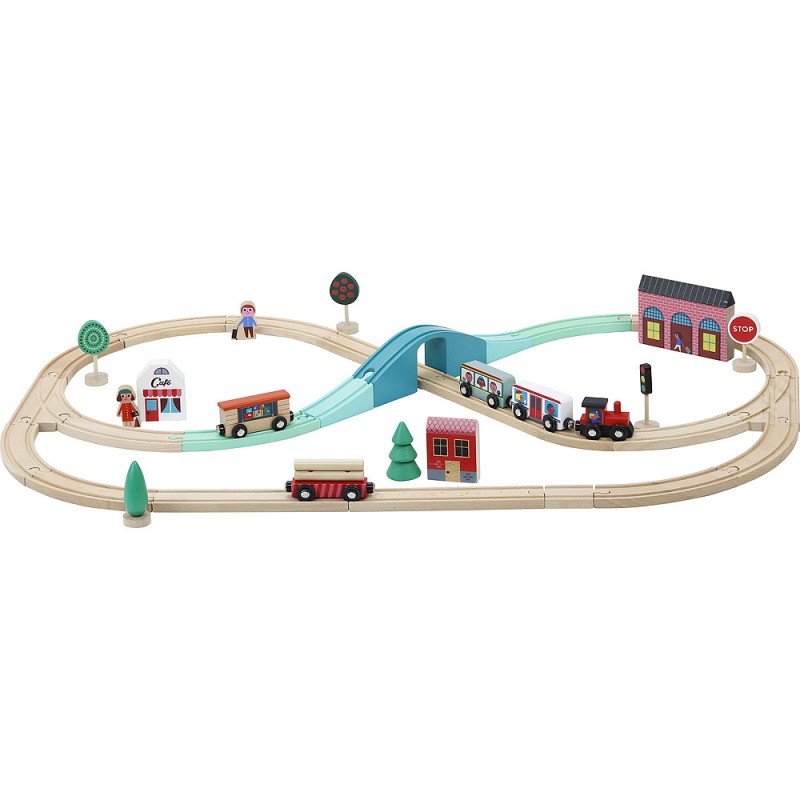 French Railroad Train Set