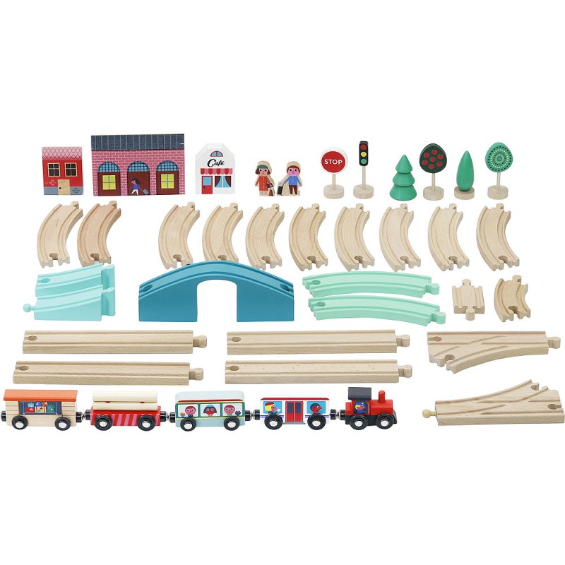 French Railroad Train Set