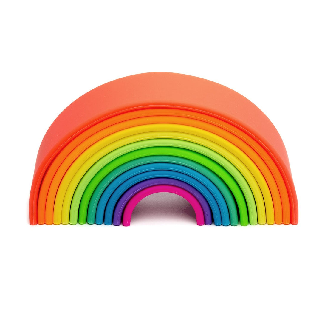 Large Neon Rainbow Silicone Classic Toy