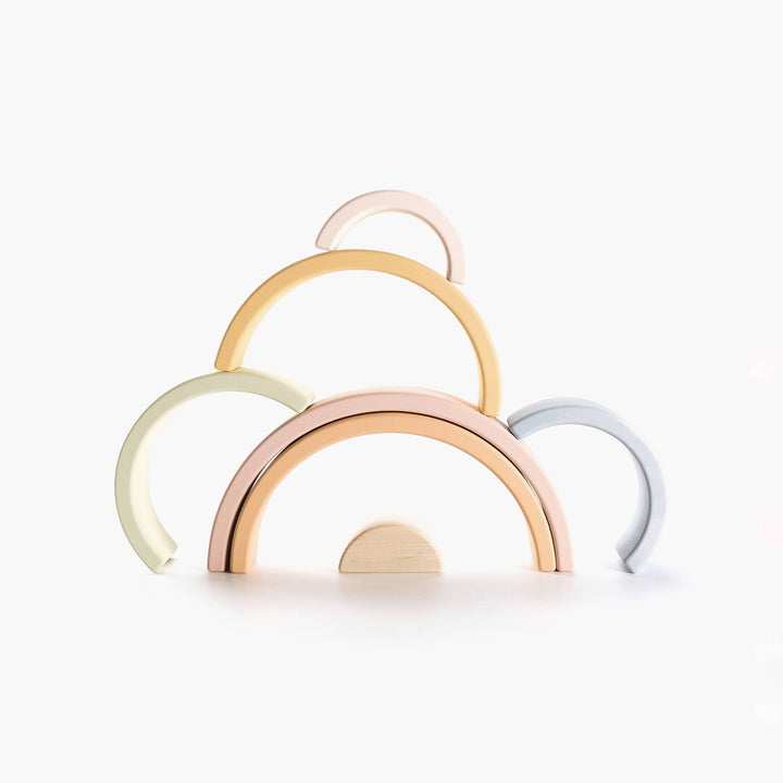 NEW Wooden Rainbow Toy- Pastel