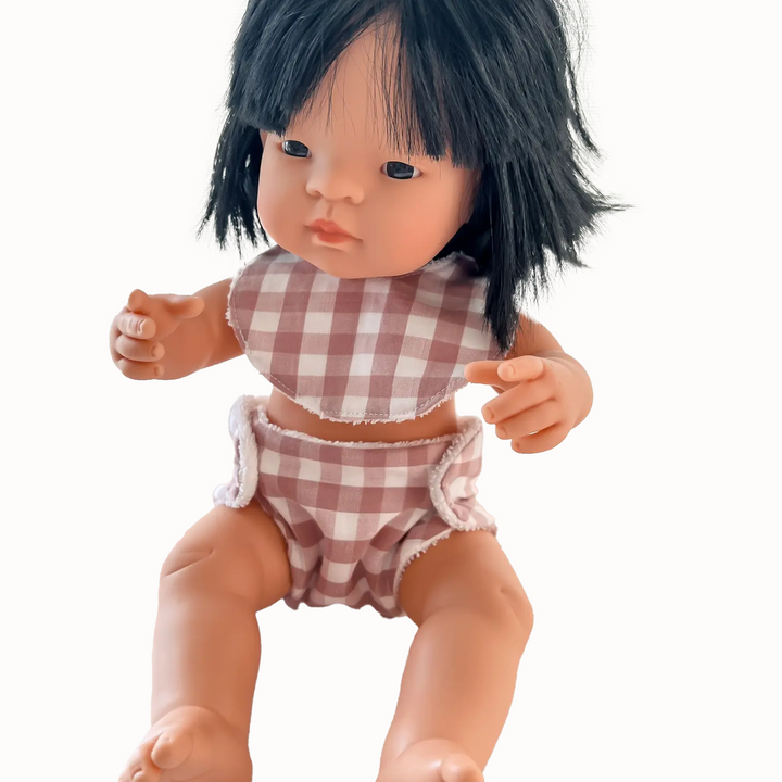 15" Baby Doll Clothing- Bib and Diaper Available in 5 Colors!