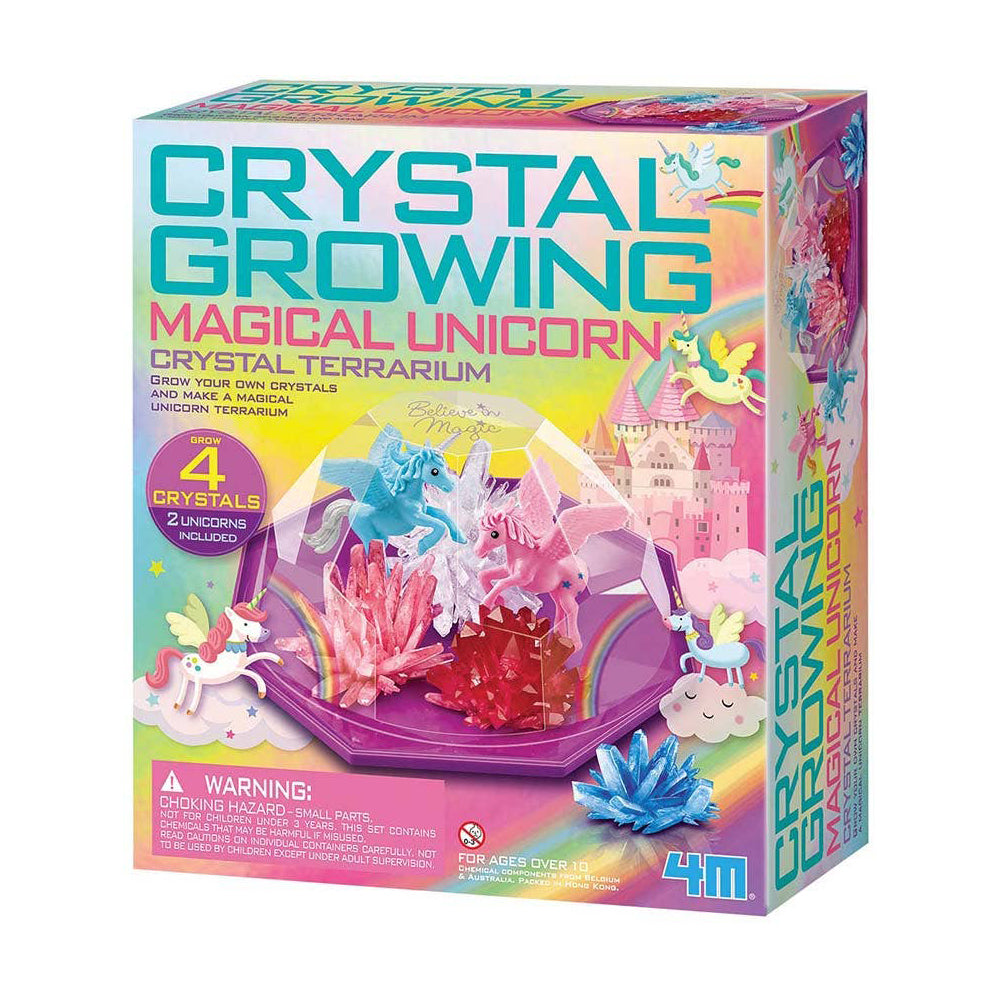 NEW 4M Magical Unicorn Crystal Growing Kit with Figurines
