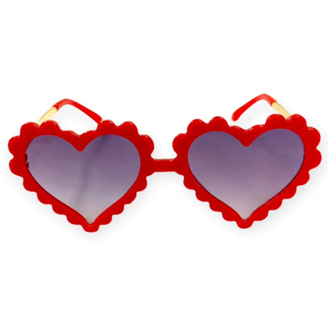 Heart Sunglasses- Red