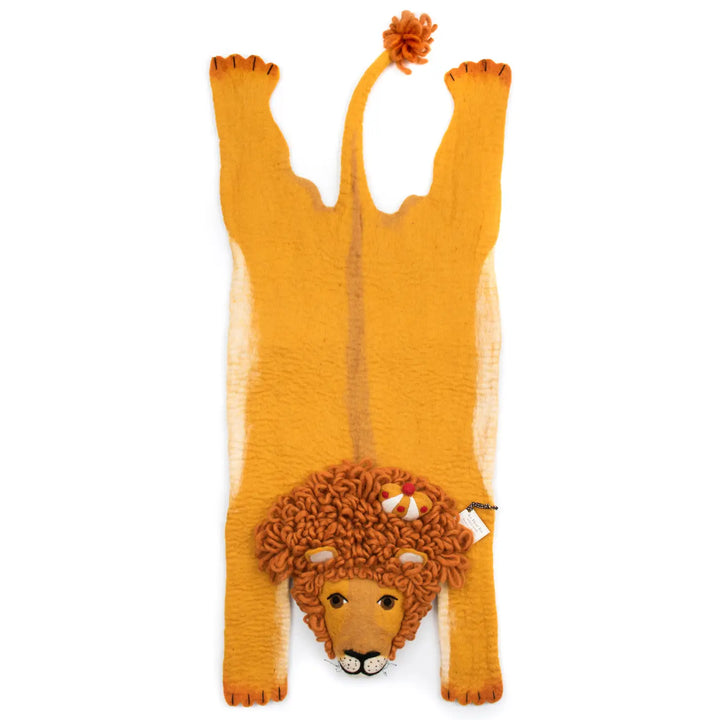 NEW Wool Felt Prince Lion Rug