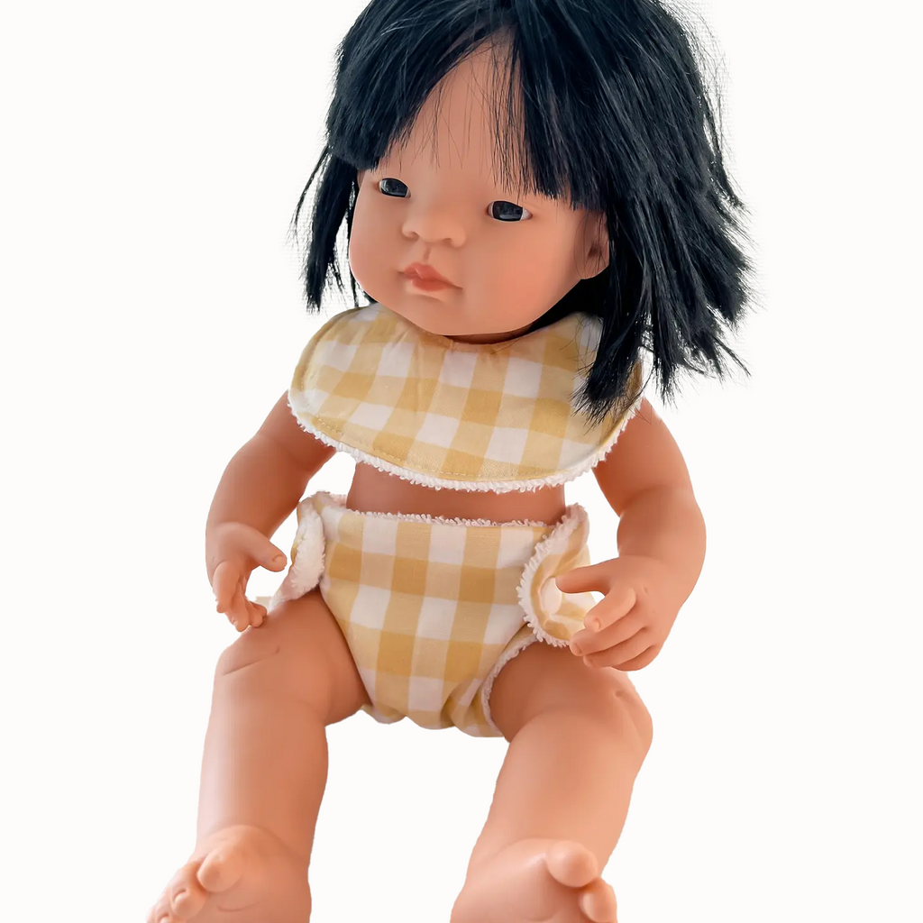 15" Baby Doll Clothing- Bib and Diaper Available in 5 Colors!