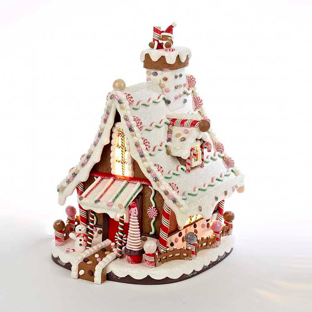 Lighted Gingerbread House