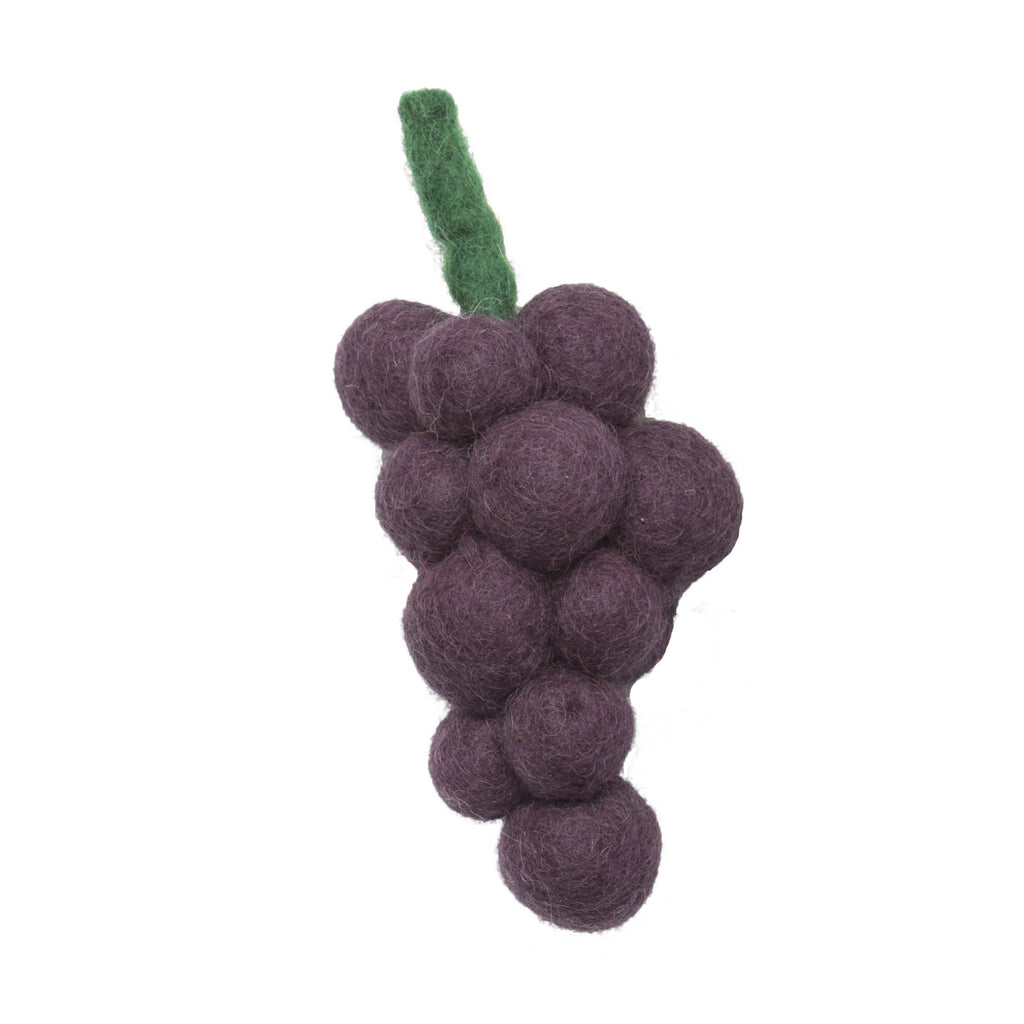 Wool Felt Food Toy: Purple Grape