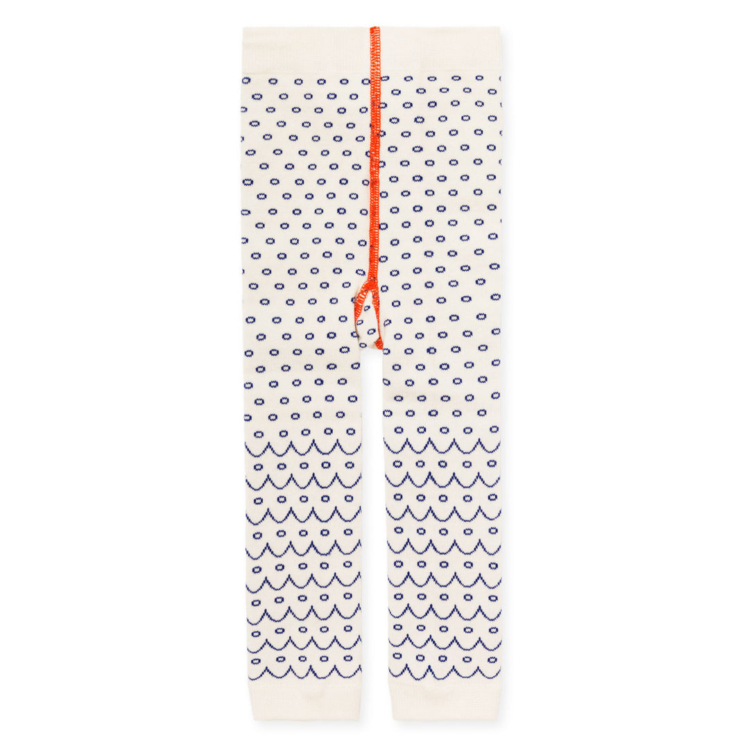 Kid's Legging- Mini Scallop Stripe