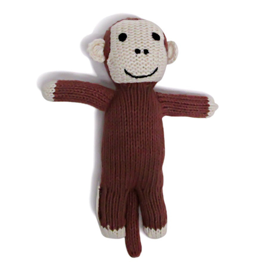 Organic Monkey Toy Baby Rattle