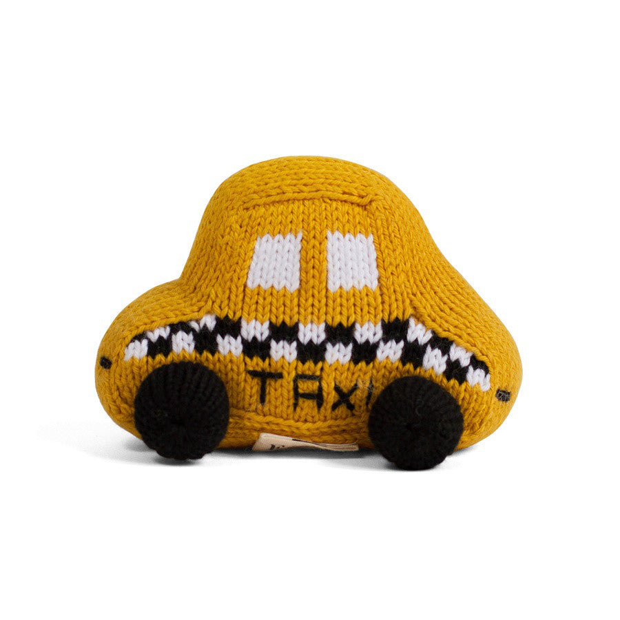 Organic Taxi Toy Baby Rattle