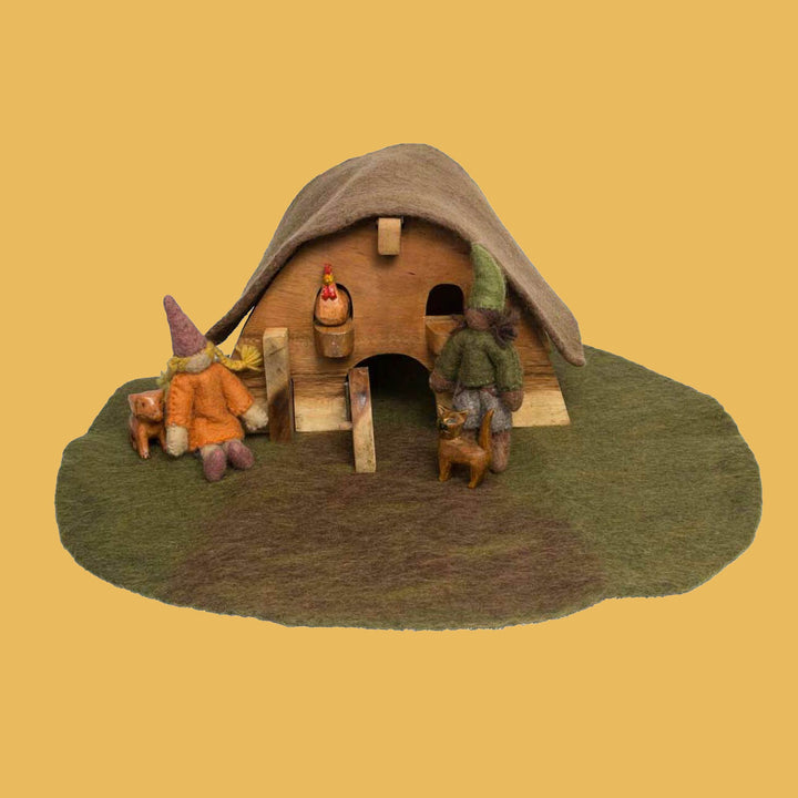 Wool Felt: Gnome House Set of 7