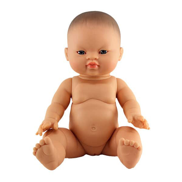 French Baby Girl Doll- Asian with Brown Eyes