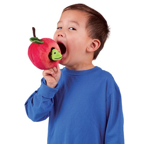 Heirloom Puppets: Apple with Worm